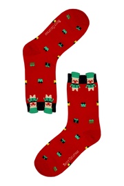 Veselá prasiatka - dámska vianočná ponožka