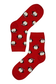 Veselí tučniaky - dámska vianočná ponožka