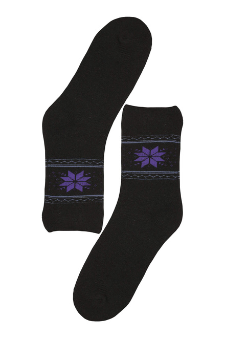 Thermo froté dámske zimné ponožky JW106-2 páry viacfarebná veľkosť: 35-38