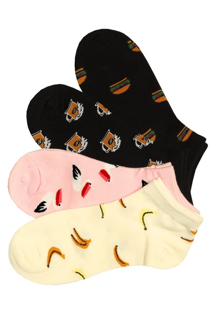 Veselé dámske členkové ponožky OW01 viacfarebná veľkosť: 39-42