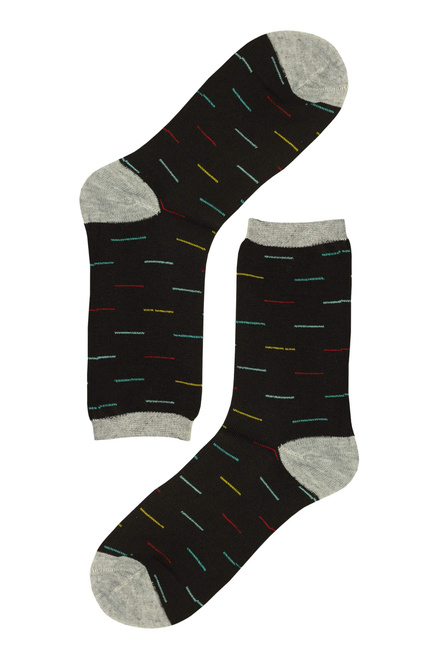 Dámske ponožky s prúžkami CZ405 - 5 párov viacfarebná veľkosť: 35-39