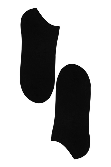 Obyčajné členkové bambus ponožky dámske H-101 - 3 páry čierna veľkosť: 35-39
