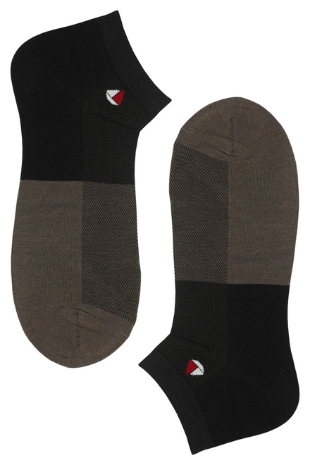Kvalitné členkové členkové bavlnené ponožky CM150 - 3 páry viacfarebná veľkosť: 40-43