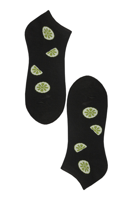 Happy fruit členkové veselé ponožky bambus WX2658 - 3 páry viacfarebná veľkosť: 35-38