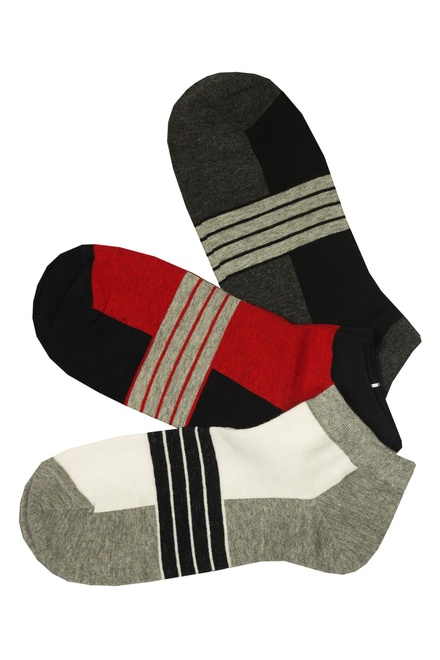 Pánske členkové ponožky bambus BB-18607 - 3 páry viacfarebná veľkosť: 39-42