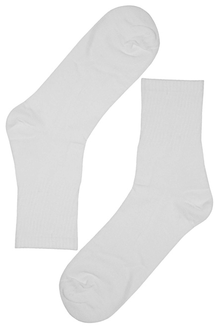 Pánske vysoké ponožky bavlna ZM-301A - 3 páry biela veľkosť: 43-47