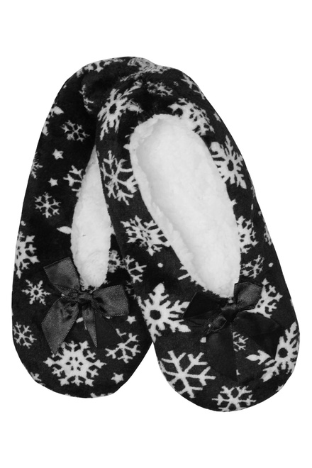 Black termo papuče s kožušinkou X931 čierna veľkosť: 35-38