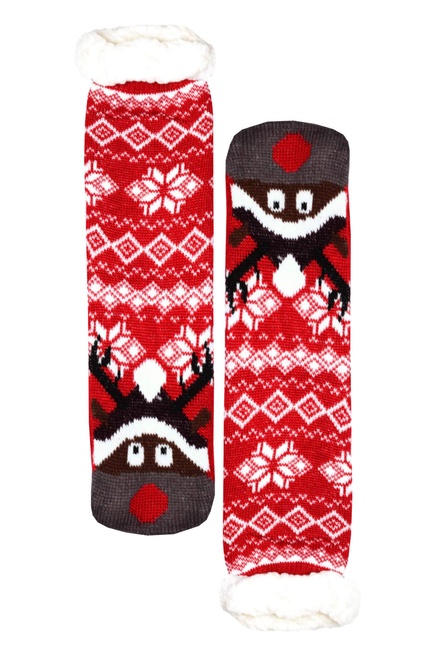 Deer vianočné ponožky termo so sobom WW048 