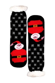 Santa Claus vánoční teplé ponožky vysoké WW048