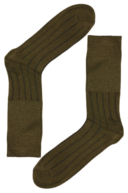 Pánske pracovné ponožky khaki vysokej bavlna ZTY-WK 115 3bal.  khaki veľkosť: 39-42