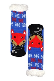 Fox blue dámske ponožky s baránkom zima WW043 