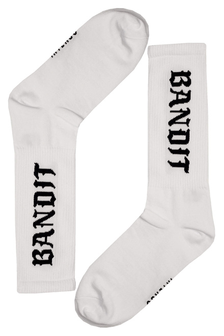 Bandit Intenso high men's cotton socks  biela veľkosť: 44-46