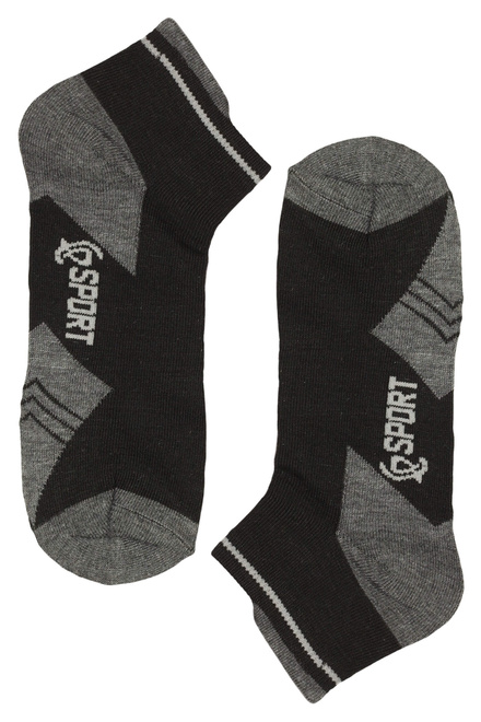 Nízke ponožky pre mužov bavlnené PM5012 3 páry  viacfarebná veľkosť: 44-47