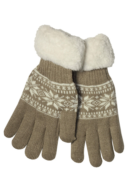 Gardina brown dámske elegantné rukavice zimné R537PM
