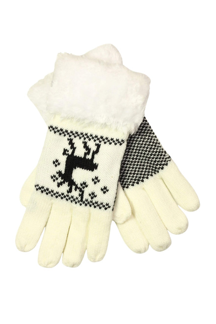 Kiruna Bianco rukavice pre drobnejšie ruky biela