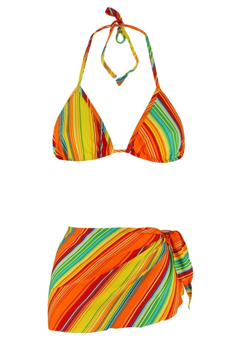 Aqua H plavky so sukničkou oranžová veľkosť: S