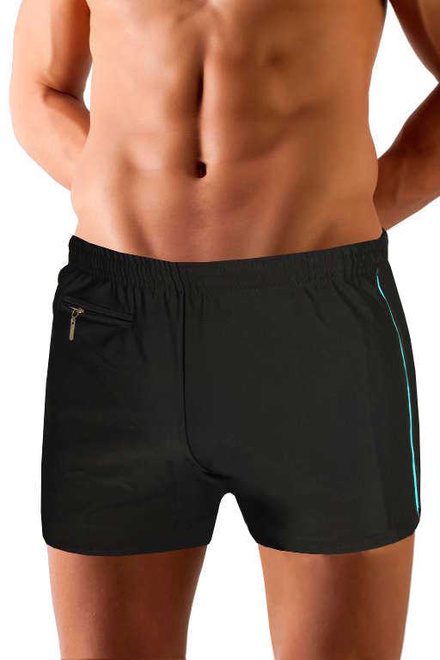 Pánske boxer plavky s vreckom čierna veľkosť: 3XL