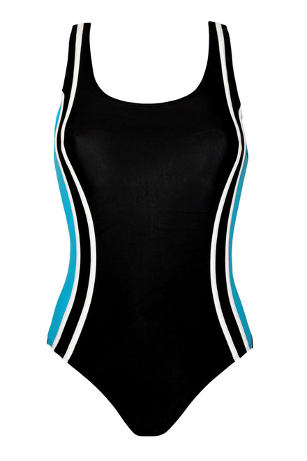Water športové plavky vcelku P306 čierna veľkosť: L