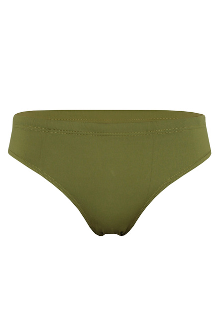 Raynas jednofarebné pánske slipové plavky tmavo zelená veľkosť: XL