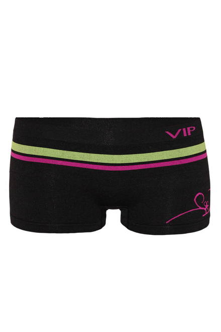 VIP bezšvové dámske boxerky - 2ks čierna veľkosť: L
