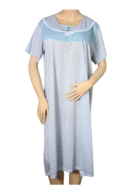 Anežka nočná košeľa pre babičku  fialová veľkosť: 3XL