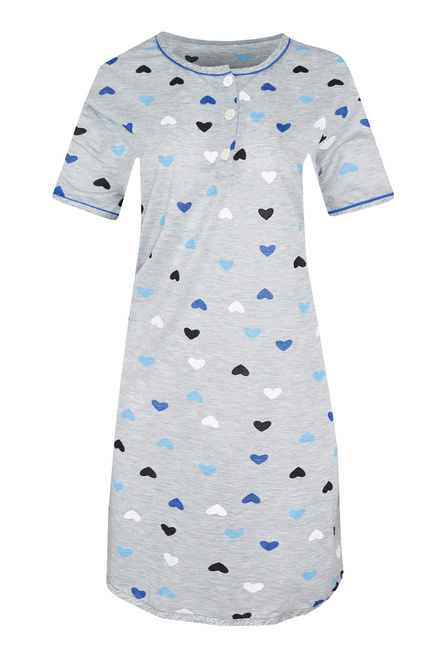 Ulrina nočná košeľa s krátkym rukávom 6507 modrá veľkosť: L