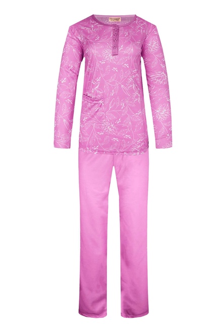 Sára dámske pyžamo dlhý rukáv 2299 ružová veľkosť: XXL