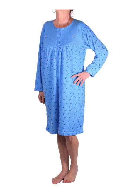 Eliška dámska froté nočná košeľa 1990 svetlomodrá veľkosť: XL