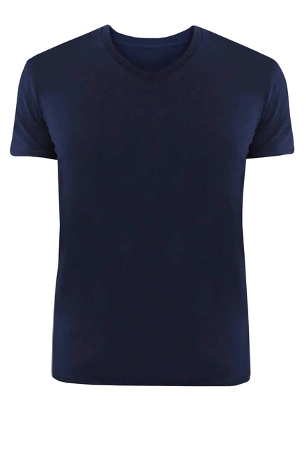 Tezen kvalitné pánske tričko do ''V'' FTV01 - trojbalenie šedá veľkosť: L