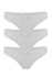 Onyx čipkované nohavičky lacné - 3 balenie biela veľkosť: S