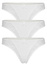 Rosanna bavlnené nohavičky s čipkou - 3 ks biela veľkosť: XL