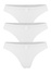Ria Šport tangá z mikrovlákna 3 ks biela veľkosť: M
