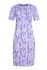 Roelie kvetovaná dámska nočná košeľa 6957 fialová veľkosť: XXL