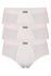 Oliver Bianco pánske slipy 100% bavlna - 3 ks biela veľkosť: L