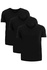 Tezen kvalitné pánske tričko do ''V'' FTV01 - trojbalenie čierna veľkosť: M