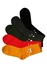 Vianočné dámske ponožky s Ježiškom ECC-M2902 - 3 páry viacfarebná veľkosť: 35-39