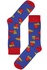 French Fries veselé ponožky modrá veľkosť: 39-42