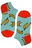 Crazy Banana členkové bavlnené ponožky ECC2001 svetlomodrá veľkosť: 35-38