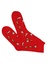 Pánske veselé ponožky AuraVia Vianočné červená veľkosť: 39-42