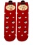 Vianočné vysoké ponožky dámse Snehuliačik červená veľkosť: 35-38