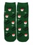 Vianočné ponožky s veselým Santom zelená veľkosť: 35-38