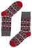 Pánske veselé ponožky zimné motívy šedá veľkosť: 39-42