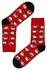 Pánske vianočné ponožky so škriatkami červená veľkosť: 39-42