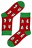 Pánske vianočné ponožky s polárnymi medveďmi červená veľkosť: 39-42