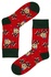 Pánske veselé ponožky Veselý sob červená veľkosť: 39-42