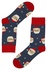 Pánske vianočné ponožky Santa Fousáč modrá veľkosť: 39-42