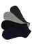 Lacné pánske členkové ponožky EM1001B - 3 páry viacfarebná veľkosť: 40-44