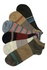 Lacné členkové bavlnené ponožky F-100 - 3 páry viacfarebná veľkosť: 43-46