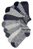 Žíhané členkové ponožky univerzálne F-100 - 3 páry viacfarebná veľkosť: 43-46
