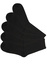 Bavlnené pánske ponožky lacno B-5056 - 5 párov čierna veľkosť: 39-42